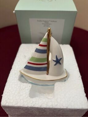 Lenox Profile Popper Sailboat Fits Nora Fleming Bases *NIB